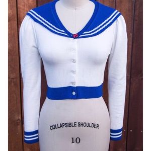 Elhoffer Design - Sailor Moon /Nautical Cardigan